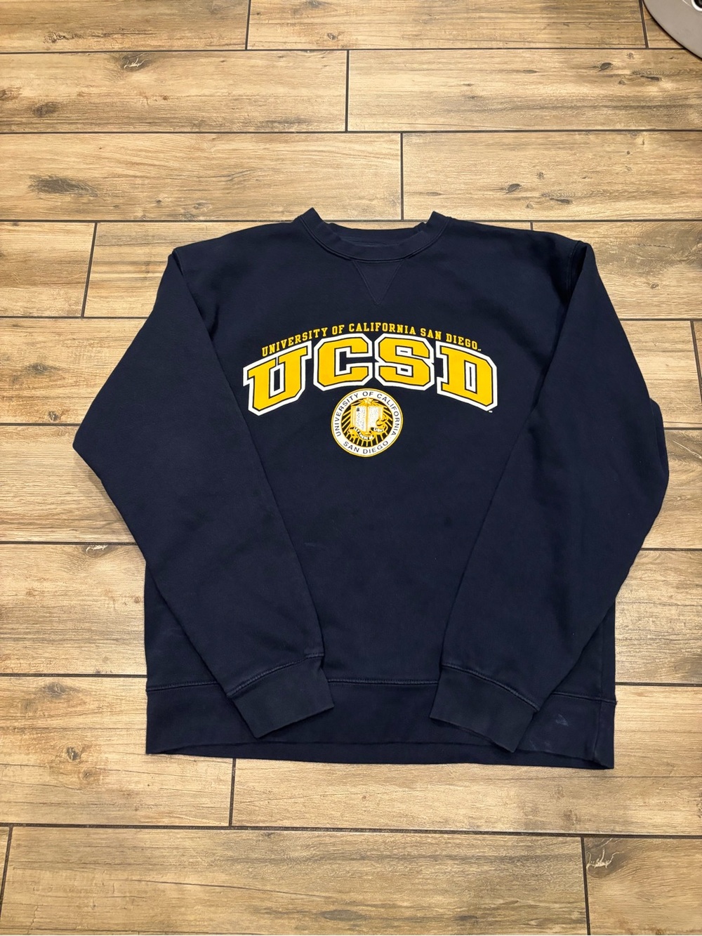 Vintage 90s UCSD Crewneck University of California San Diego Big Cotton L